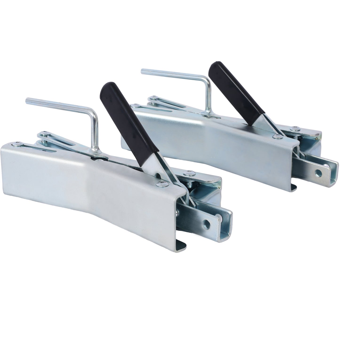 Quick Lock Wheel Chocks, Universal Quick Lock Tire Chocks For Dual Axle Vehicles, Pair Of