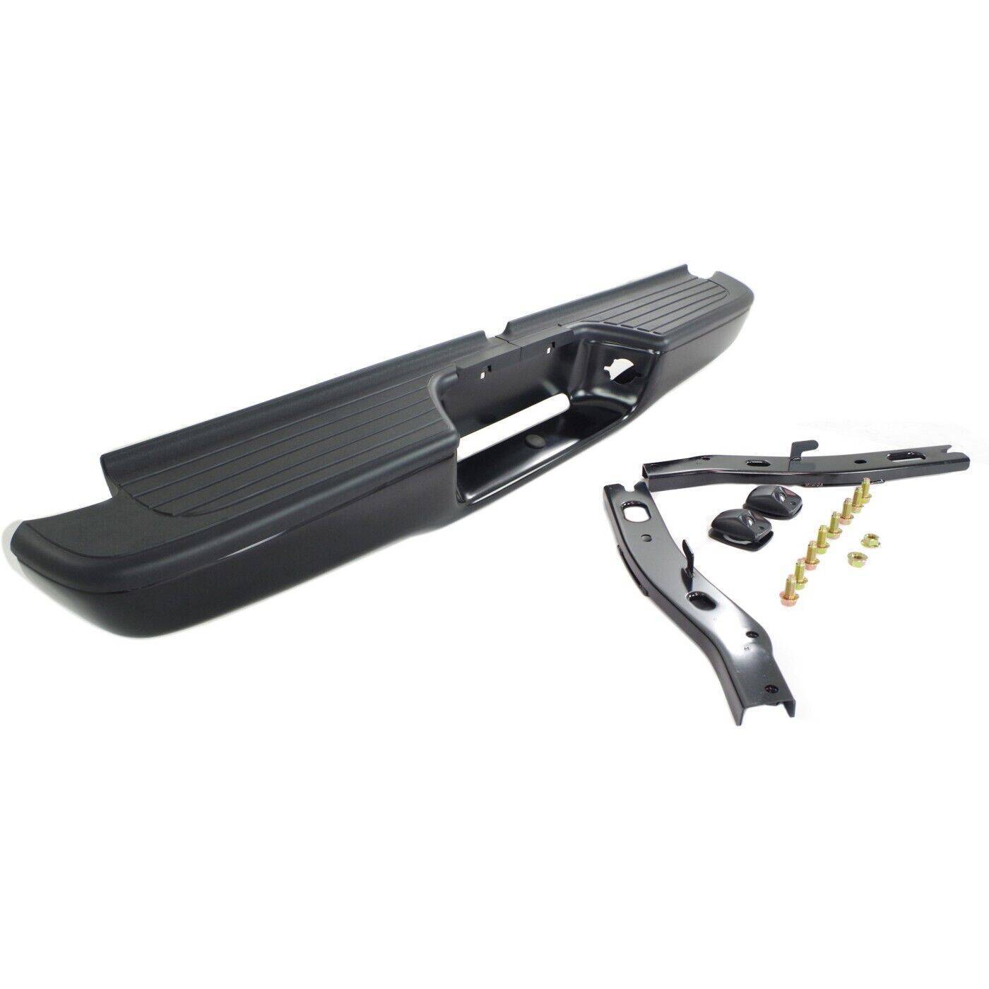 Rear Step Bumper For 1995-2004 Tacoma Fleetside Face Bar Pad With Bracket