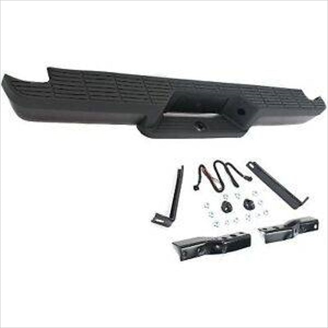 Step Bumper For 1993-2011 Ford Ranger Rear Powdercoat Black Fleetside Styleside