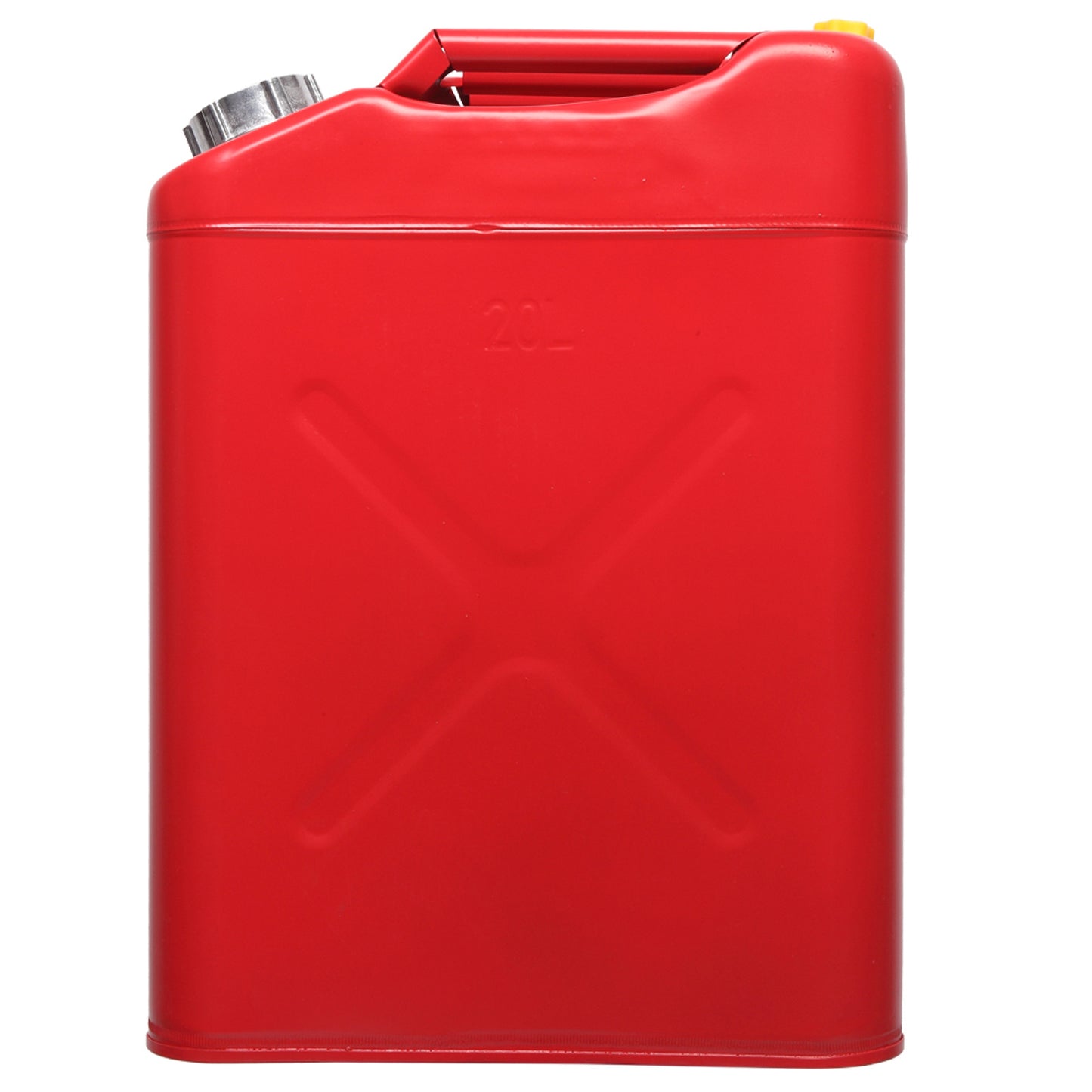 20L 0.6mm Oil Drum Red With Plastic Oil Pouring Pipe