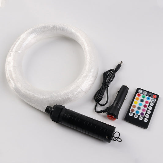 6W Voice-activated RGB Wireless Remote Control Optical Fiber Lamp