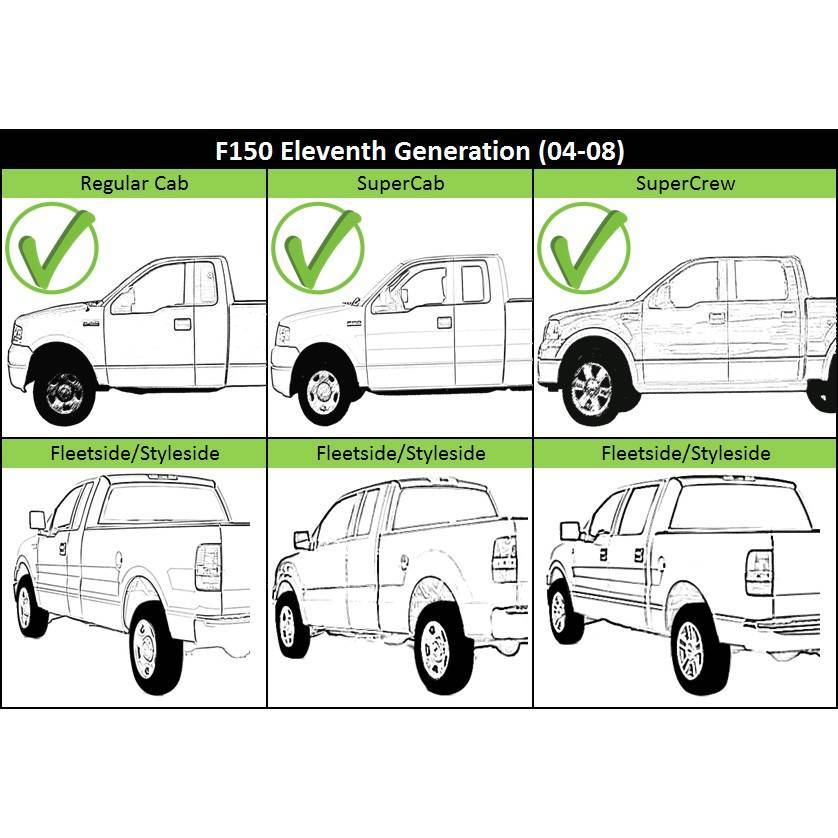 Step Bumper Assembly For 2004-2006 Ford F-150 Steel Chrome Styleside