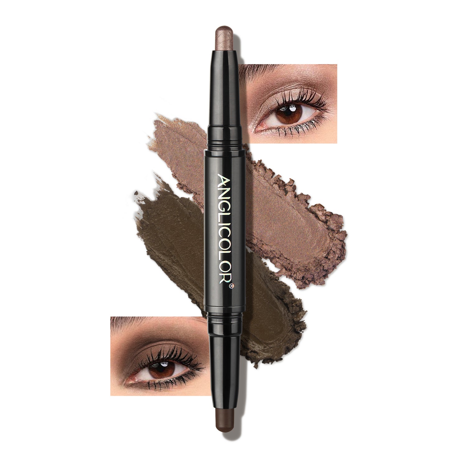 Double-headed Eye Shadow Stick Eye Makeup Pearlescent Waterproof Non-smudge Brightening Highlight Eye Shadow Stick