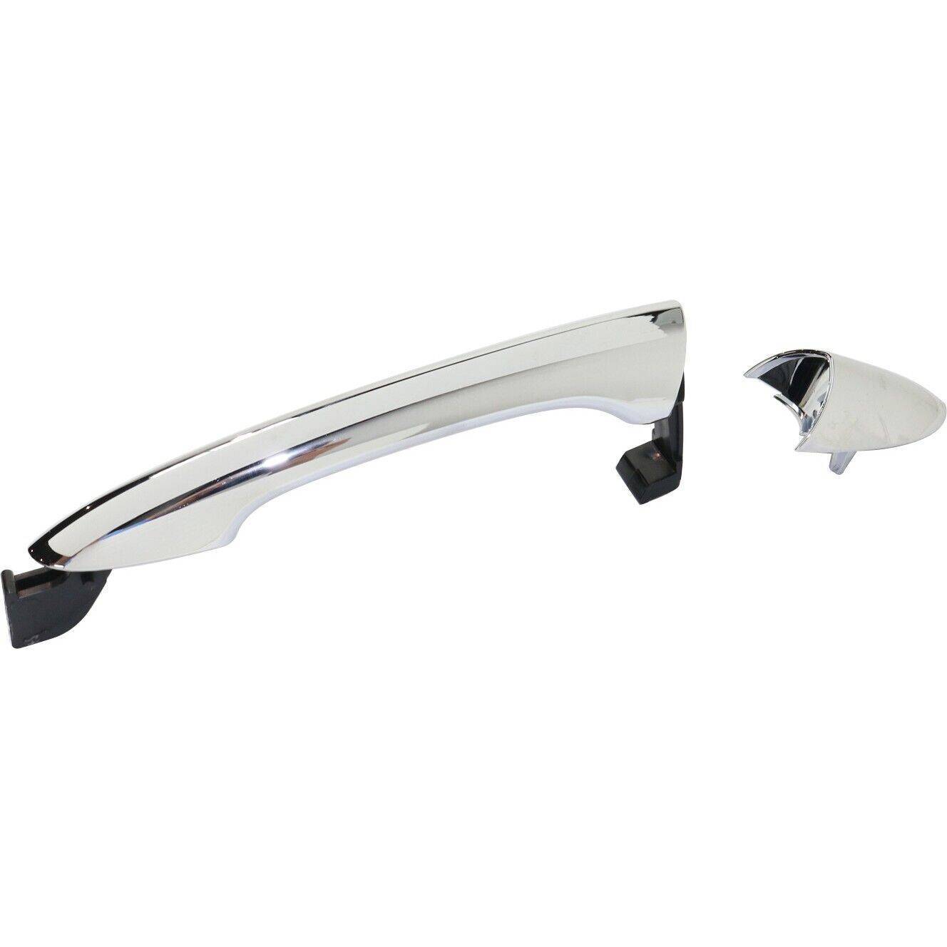 Exterior Door Handle For 2011-2015 Hyundai Sonata Rear LH Or RH Chrome Plastic