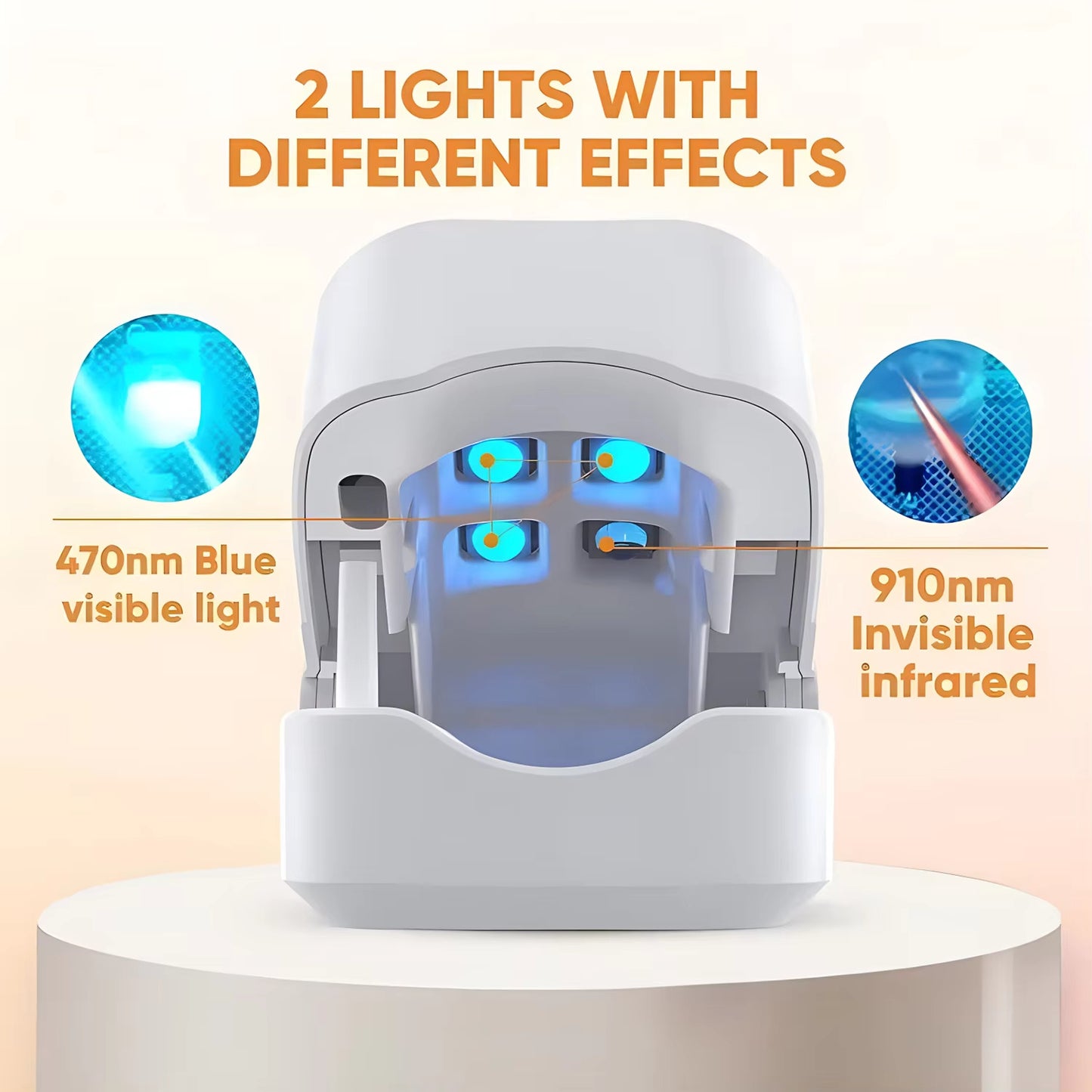 Nail Fungus Laser Treatment LED Light Device Effective Rechargeable Nail Fungus Remover Nail Fungus Cleaning Laser Device Repair Damaged Discolored Thick Fingernails