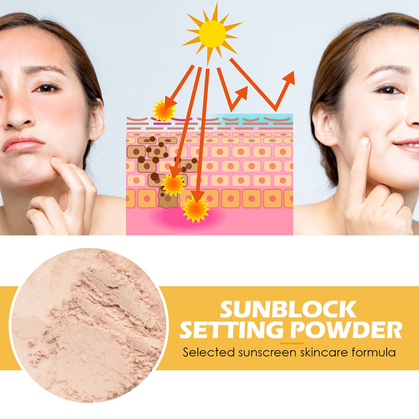 EELHOE Setting Powder For A Natural, Lightweight, Breathable Finish That Controls Oil And Provides Long-lasting, Smudge-proof Makeup