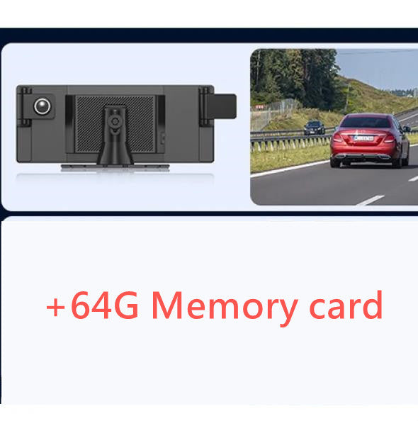 3 Camera CarPlay Driving Recorder Split Screen