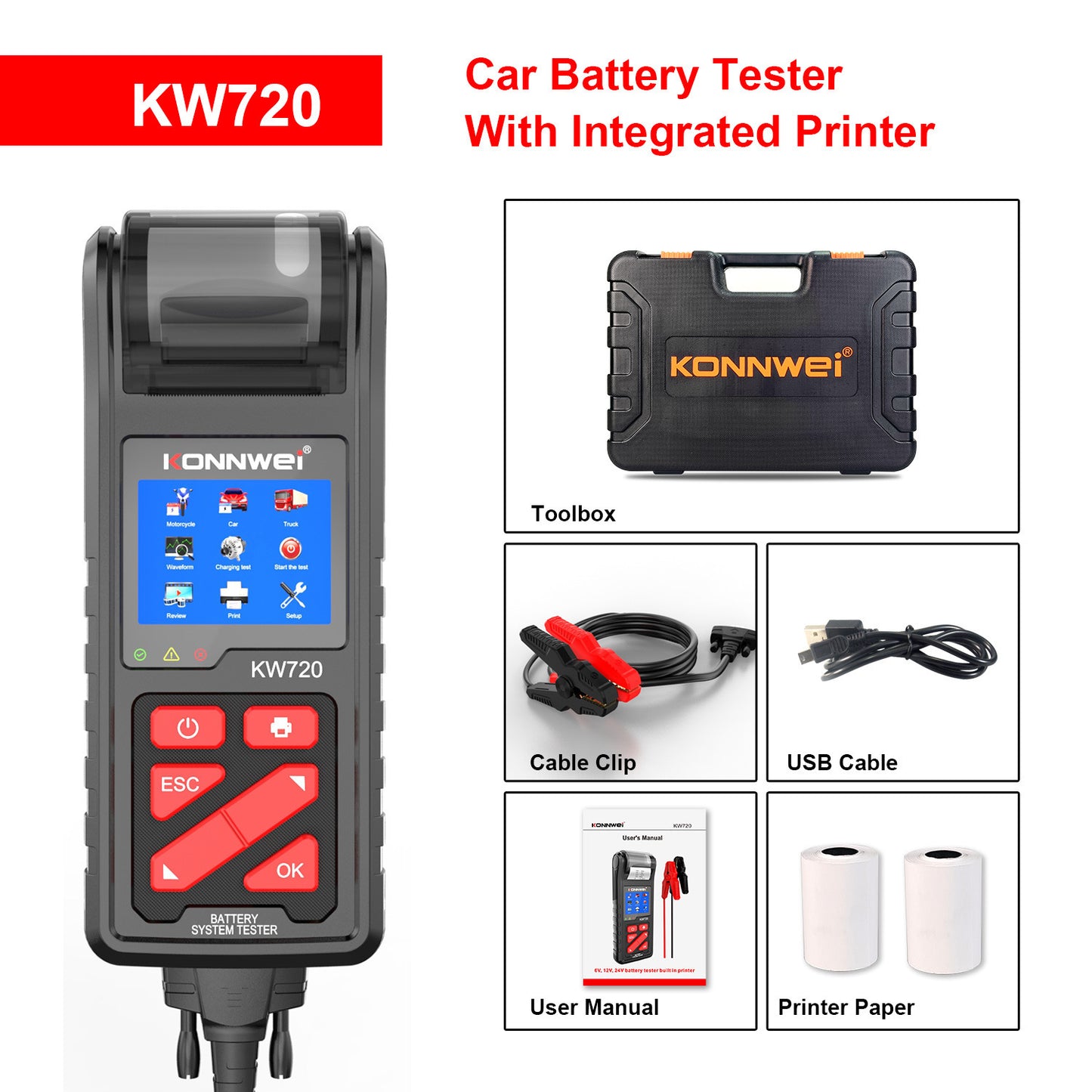 Car Battery Battery Inspection Printing Inner Resistance Instruments