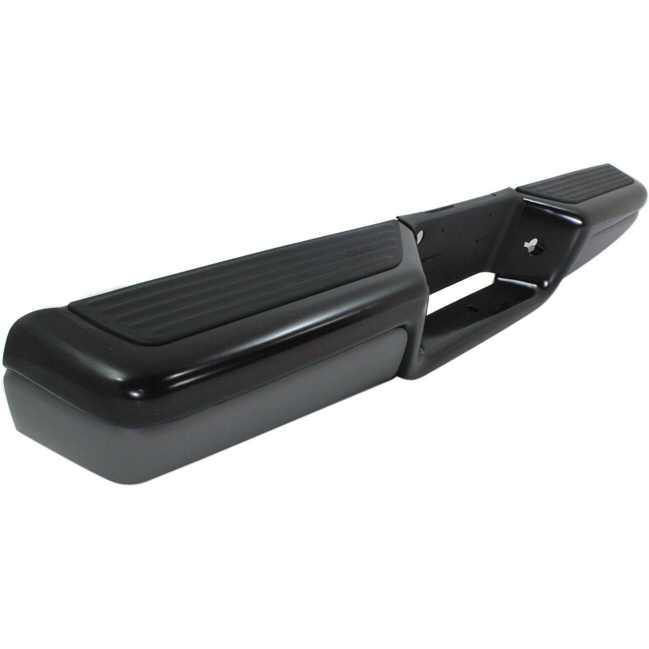 Step Bumper Assembly For 1997-2004 Dodge Dakota Powdercoated Black With Bracket