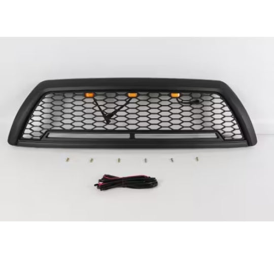 Black Front Grille Fits For 4 Runner 2006-2009 Honeycomb Grill With Light