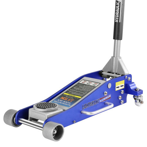 Hydraulic Low Profile Aluminium Steel Racing Floor Jack With Dual Piston Quick Lift Pump With 2.5 Ton Capacity Unavailable Platforms- Welfel , Temu