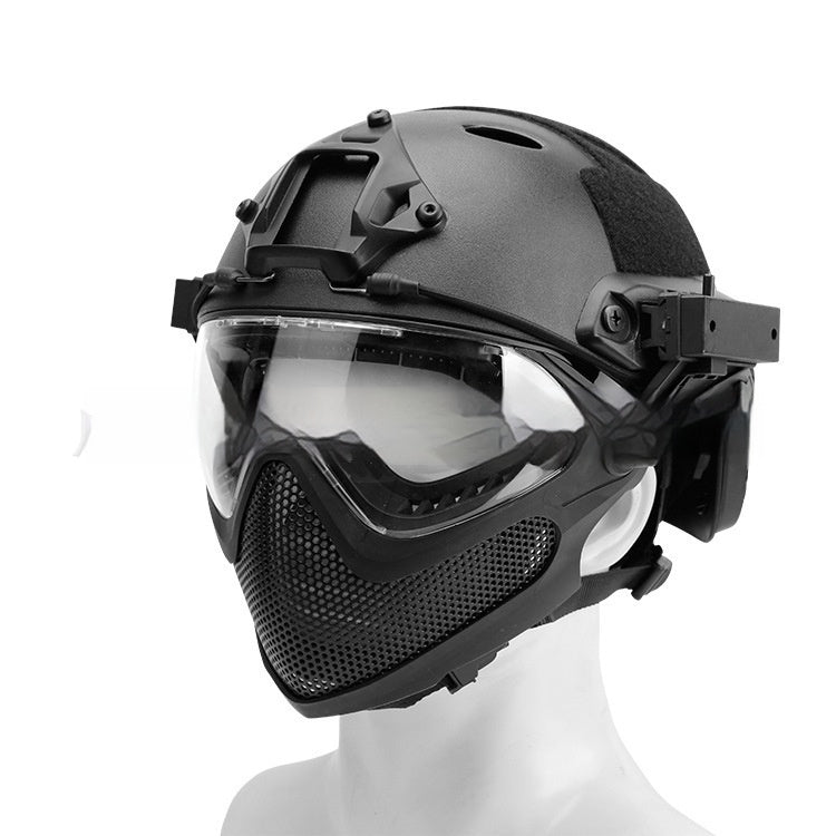 Simple Loading And Unloading Mask Integrated Helmet