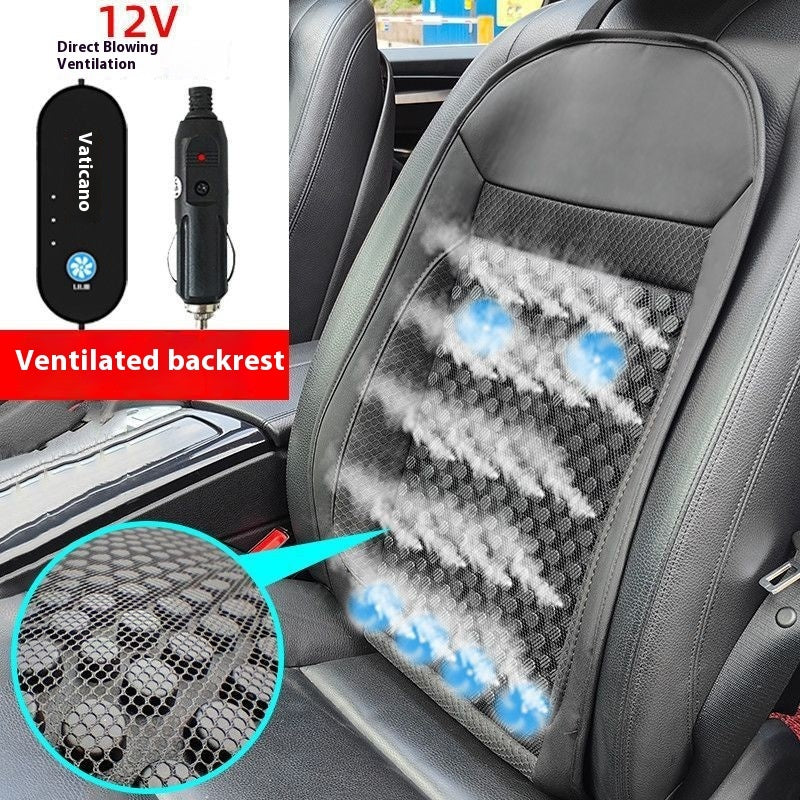 Summer Cold Air Breathable Heat Dissipation Cool Pad Truck Backrest Summer Car Ventilation Cushion