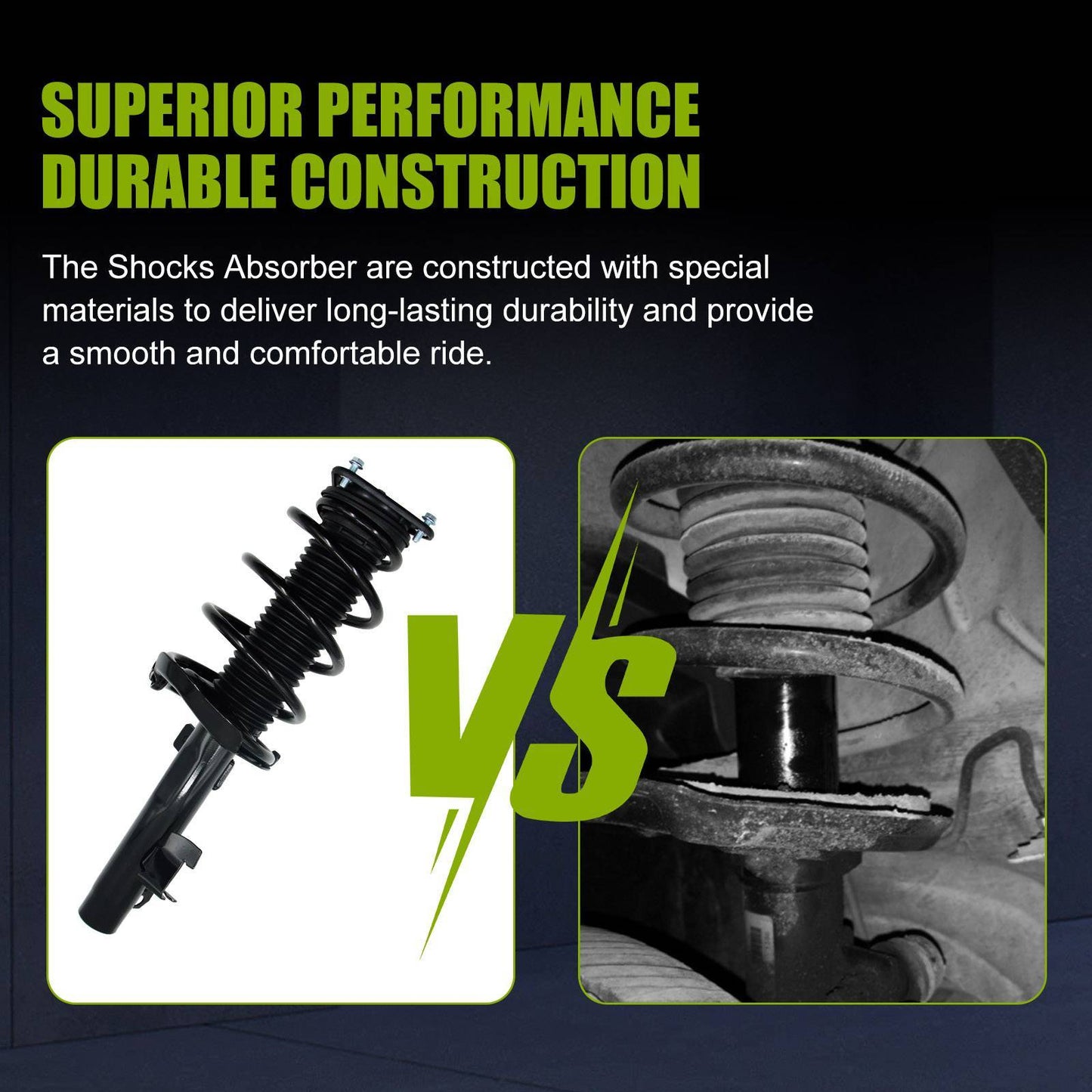 Set Front Complete Struts & Spring For 2004-2013 Mazda 3 2006-2010 MAZDA 5