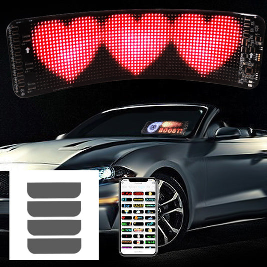 Écran LED flexible couleur monté sur voiture Bluetooth