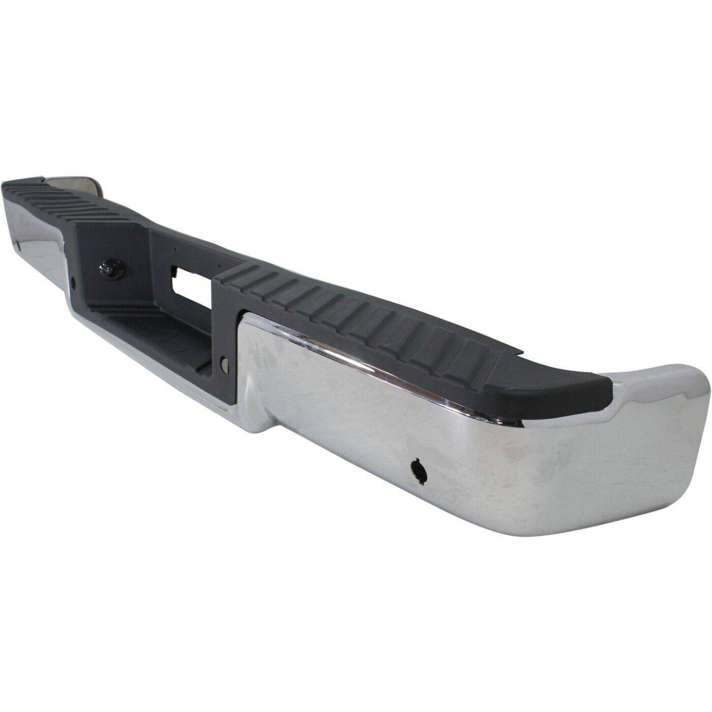 Step Bumper For 2006-2008 Ford F-150 Chrome W Object Sensor Holes W Towing Pkg