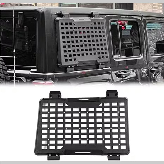 Rear Window Molle Panel Modular Storage Panel System Rear Window Protective Decoration For 2018-2023 Wrangler JL 4 Doors, Right Side