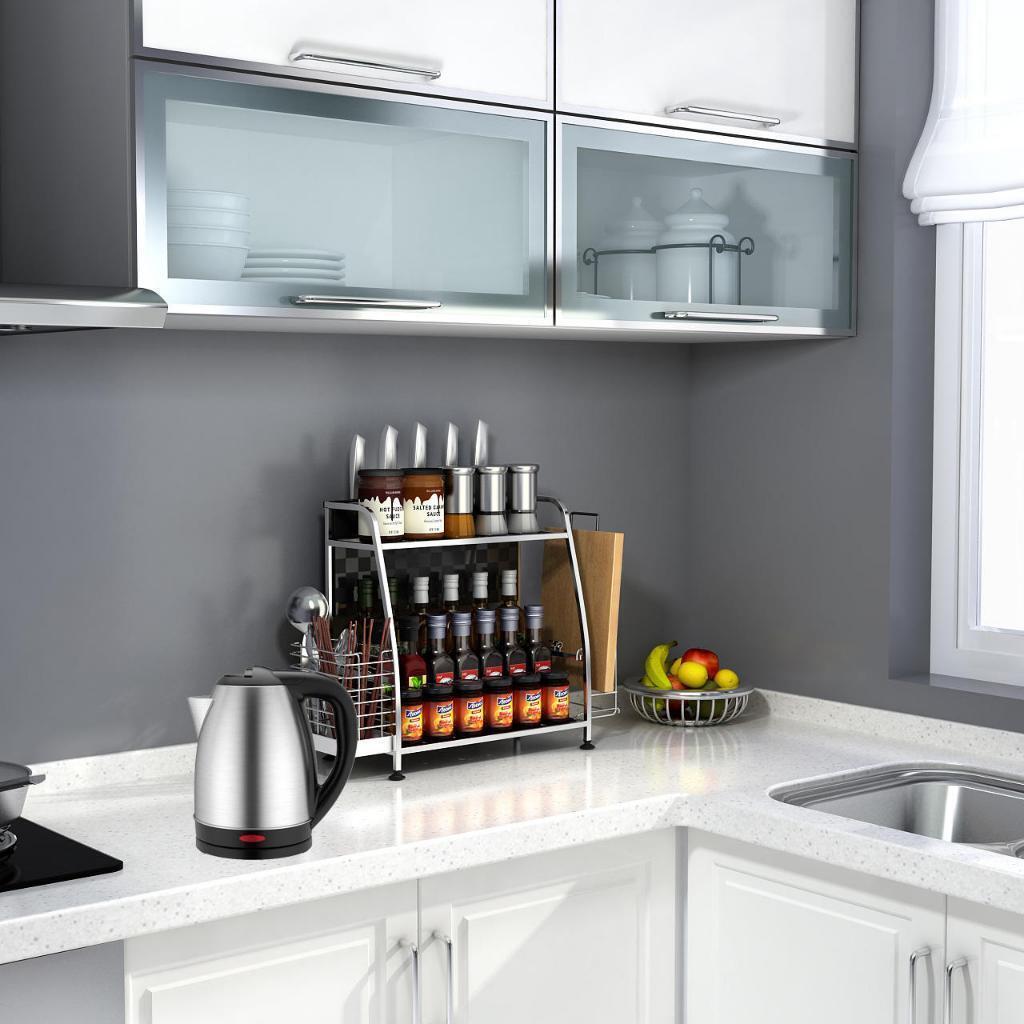 Cordless Electric Kettle 1.8L 1500W Stainless Steel Jug Overheat Protection 360