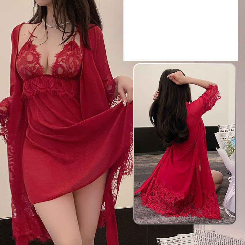 Women's Suspender Skirt Pajamas Underwear Set