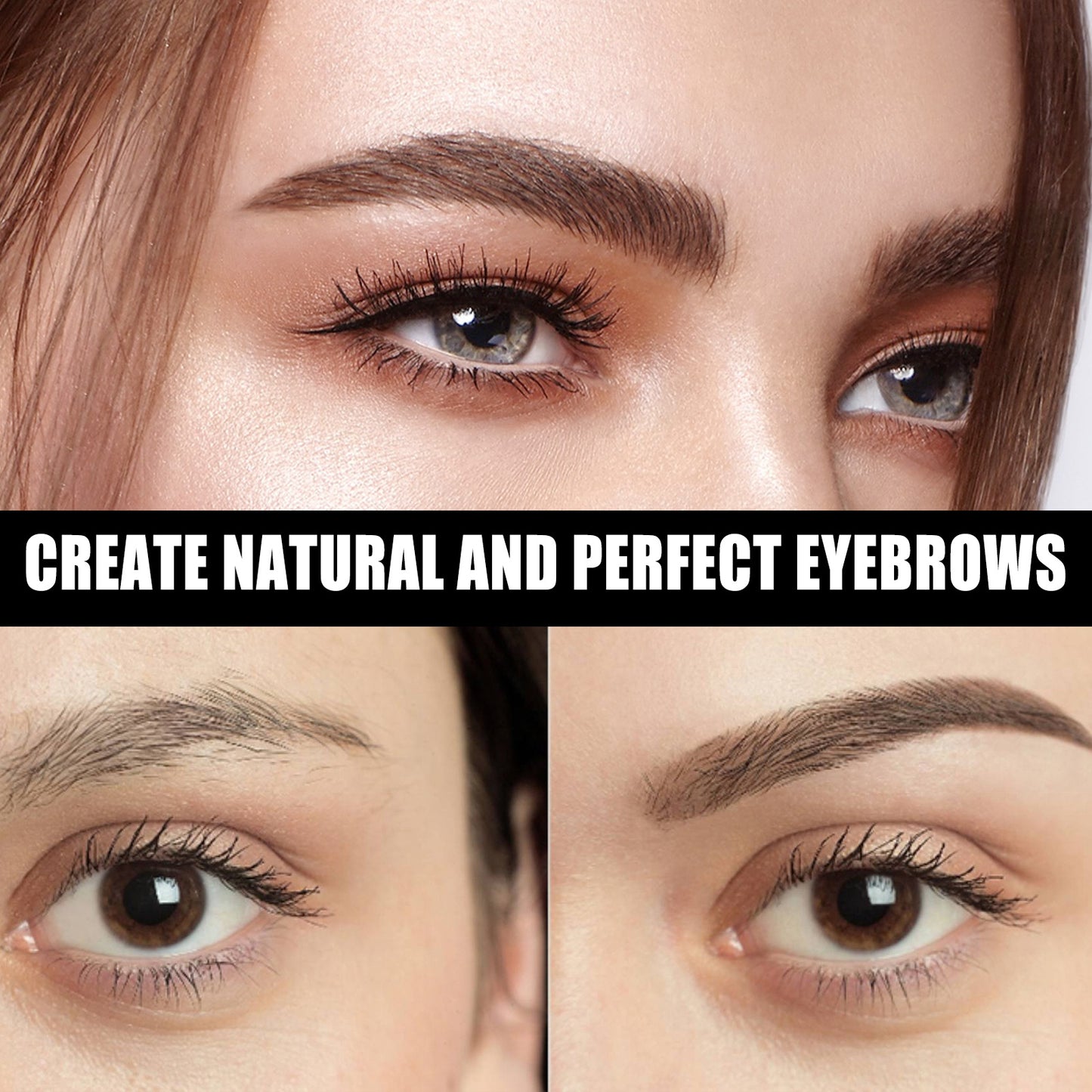 EELHOE Eyebrow Styling Cream, Stereo Shape Eyebrows Colorless Transparent Refreshing Long-Lasting Natural Eyebrow Styling Cream