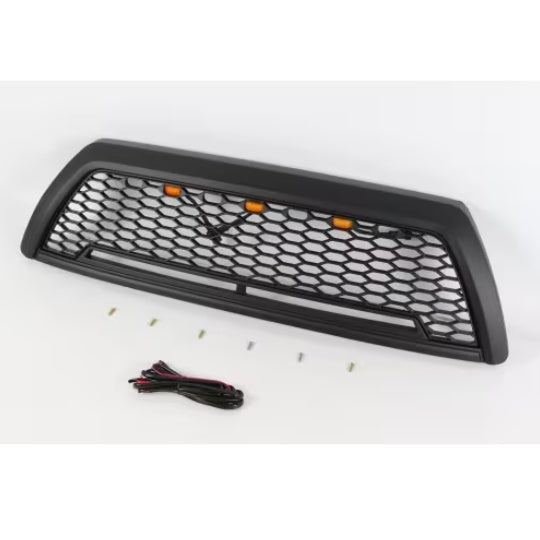 Black Front Grille Fits For 4 Runner 2006-2009 Honeycomb Grill With Light