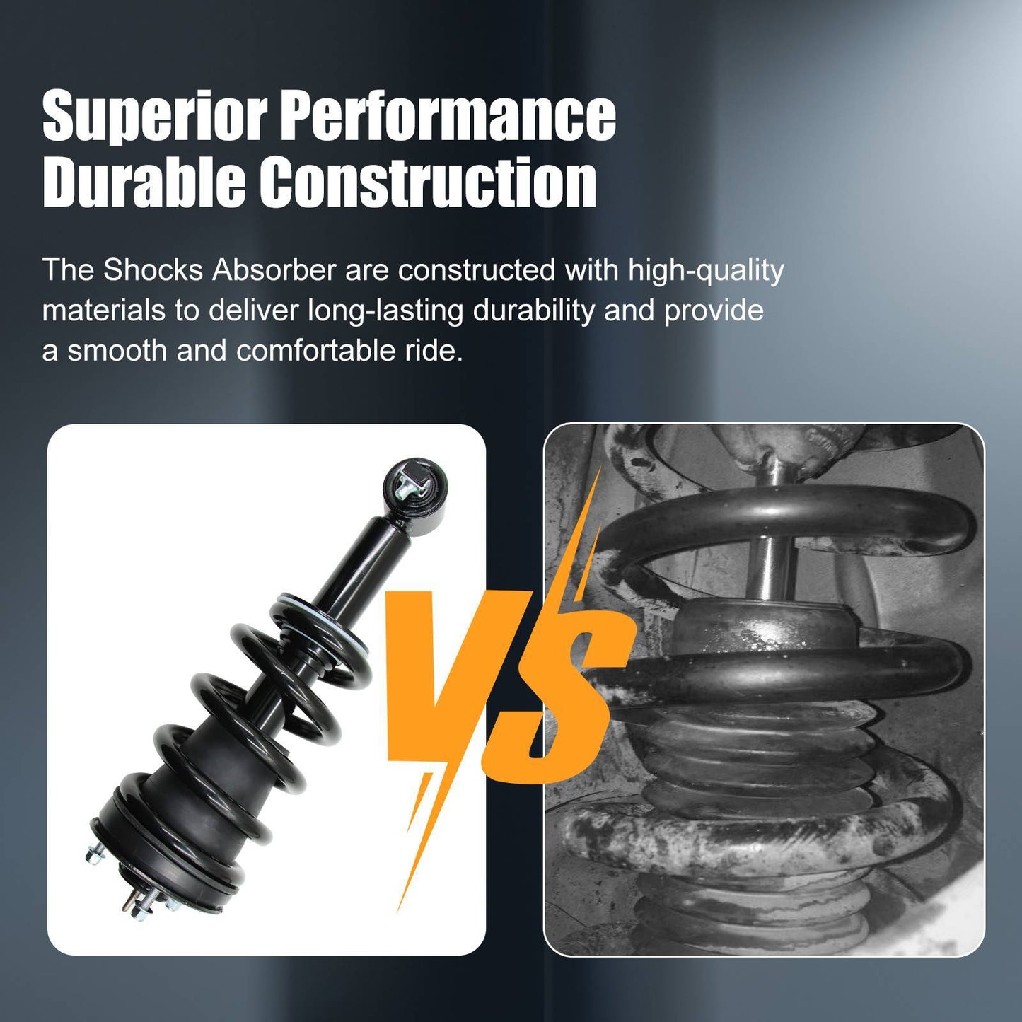 For Chevy GMC Silverado Sierra 1500 4WD Front Struts Assembly Rear Shocks