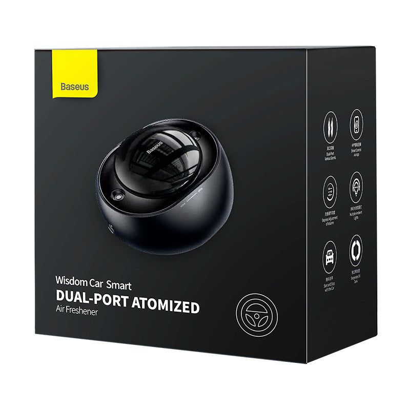 Car Intelligent Two Port Adjustable Fragrance Purifying Air Aromatherapy