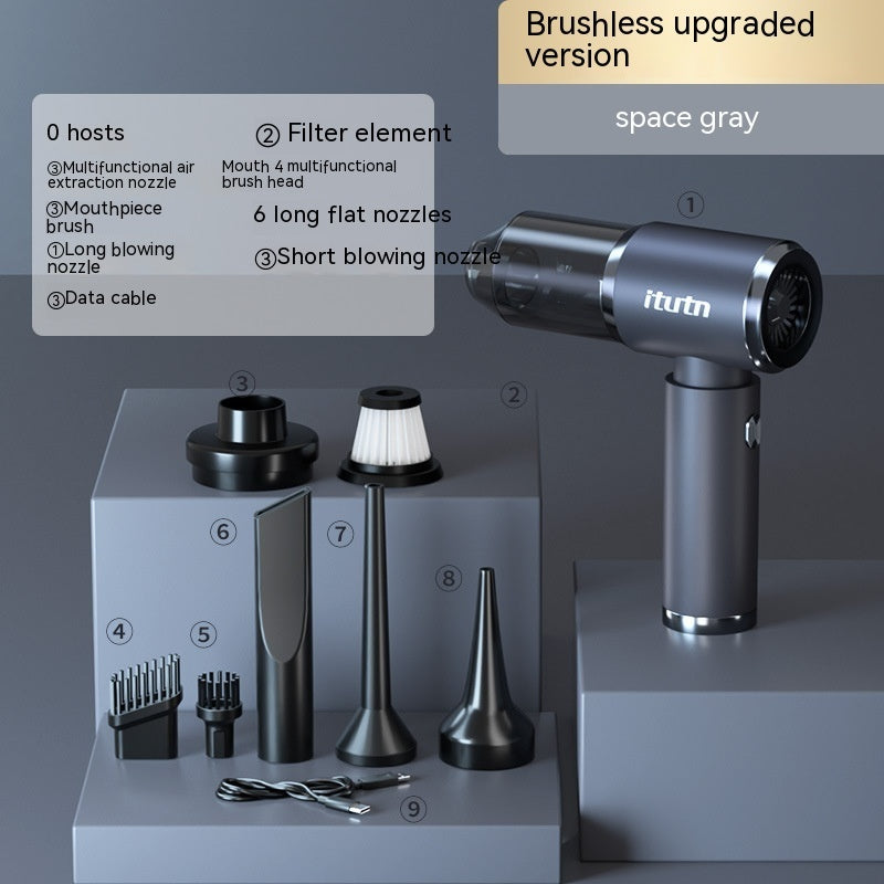 Car Cleaner Handheld Light-duty Vehicle Large Suction Wireless Blowing And Suction Dual-use Strong High Power