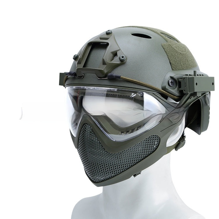 Simple Loading And Unloading Mask Integrated Helmet