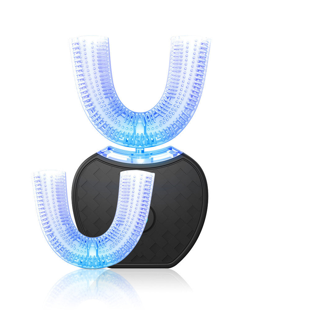 Brosse à dents électrique automatique intelligente à 360 degrés Brosse à dents de type U étanche Blanchiment de la lumière bleue Chargement USB