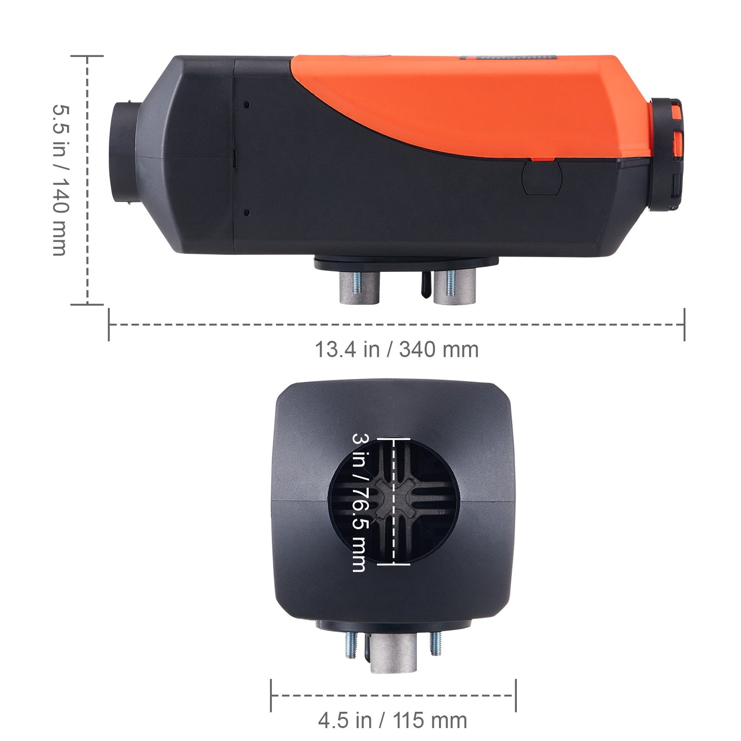 VEVOR Air Heater 12V 2KW Bluetooth App LCD Display For Car Bus RV Indoors