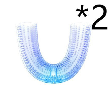 Brosse à dents électrique automatique intelligente à 360 degrés Brosse à dents de type U étanche Blanchiment de la lumière bleue Chargement USB