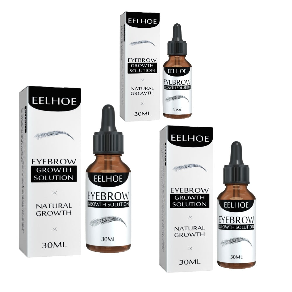 EELHOE Eyebrow Liquid - Black, Dense Natural Essential Oil Liquid For Thick Eyebrow Repair, Gentle Moisturizing Care Liquid