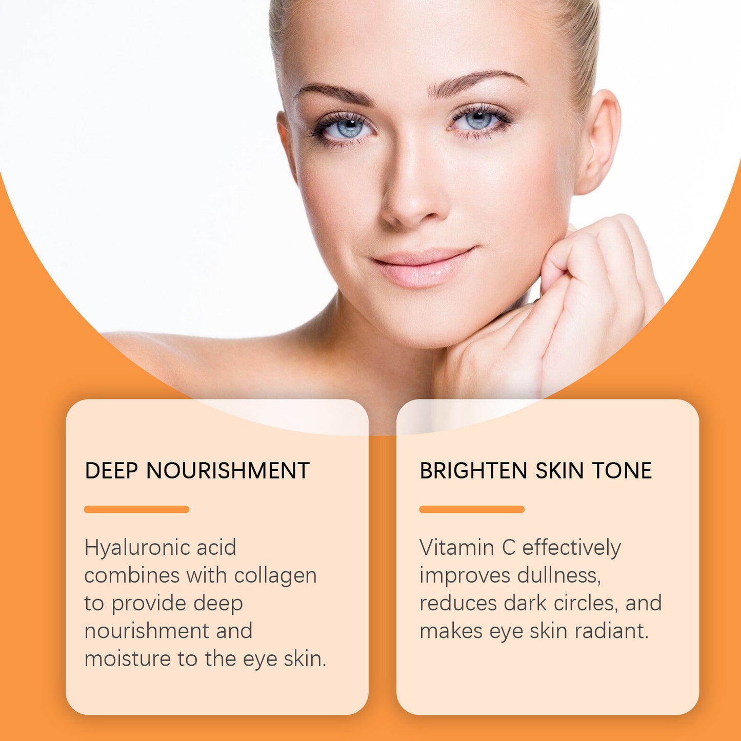 EELHOE Vitamin C Under Eye Patches For Dark Circles Care, Cooling, Moisturizing, Hydrating Eye Area Mask Patches