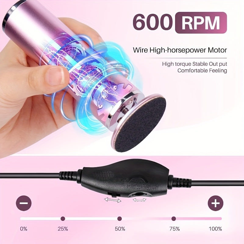 Electric Foot Protection Machine, 60 Pieces Of Sandpaper, Adjustable Speed To Change Sandpaper, Foot Care For Men, Women And Barefoot Walkers, Remove Dead Skin And Calluses On The Soles Of The Feet