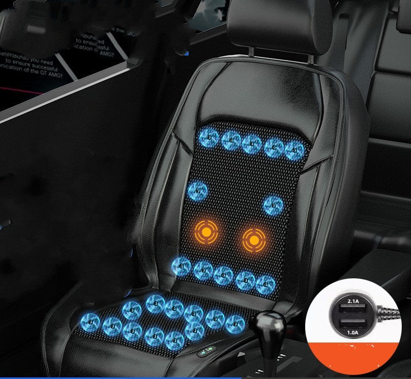 Ventilated Seat Cushion Monolithic Refrigeration In Summer With Fan Breathable Vehicle Seat Cushion