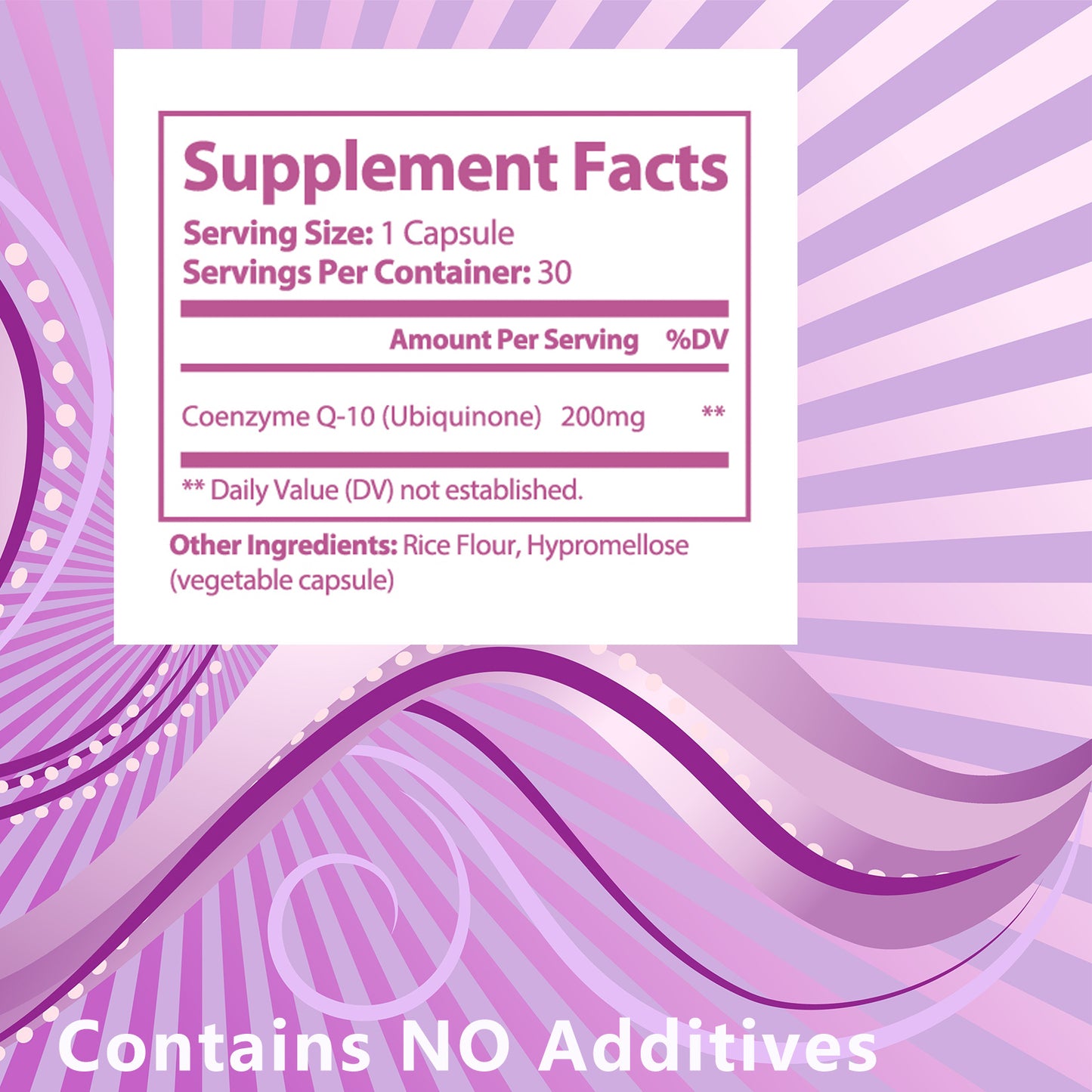 CoQ10 For Women Female Q10 Antioxidants Detox Menopause Immuse 200mg 30 Veg Non-GMO And Gluten Free Immune Supplement