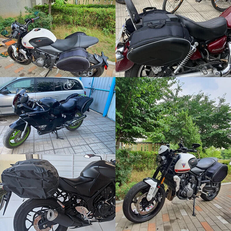 1 Pair Motorcycle Pannier Side Saddle Bags Luggage Rain Cover Waterproof Storage