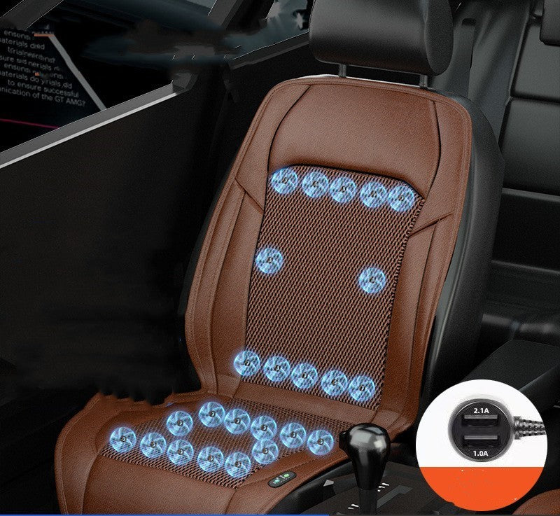 Ventilated Seat Cushion Monolithic Refrigeration In Summer With Fan Breathable Vehicle Seat Cushion