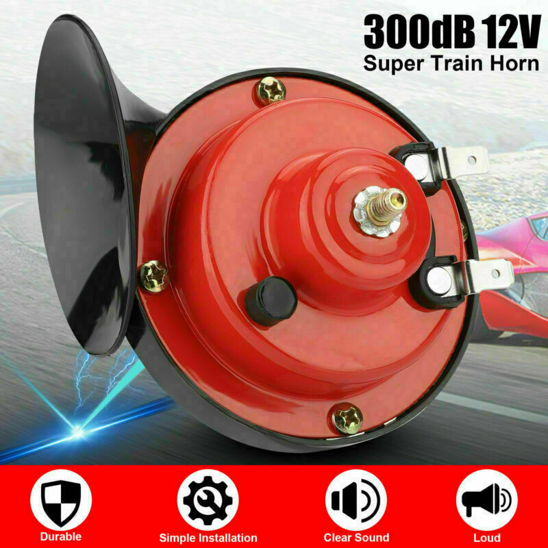 2PCS 12V 300DB Super Horn Snail Waterproof  Horn For Motorcycle Truck SUV Boat