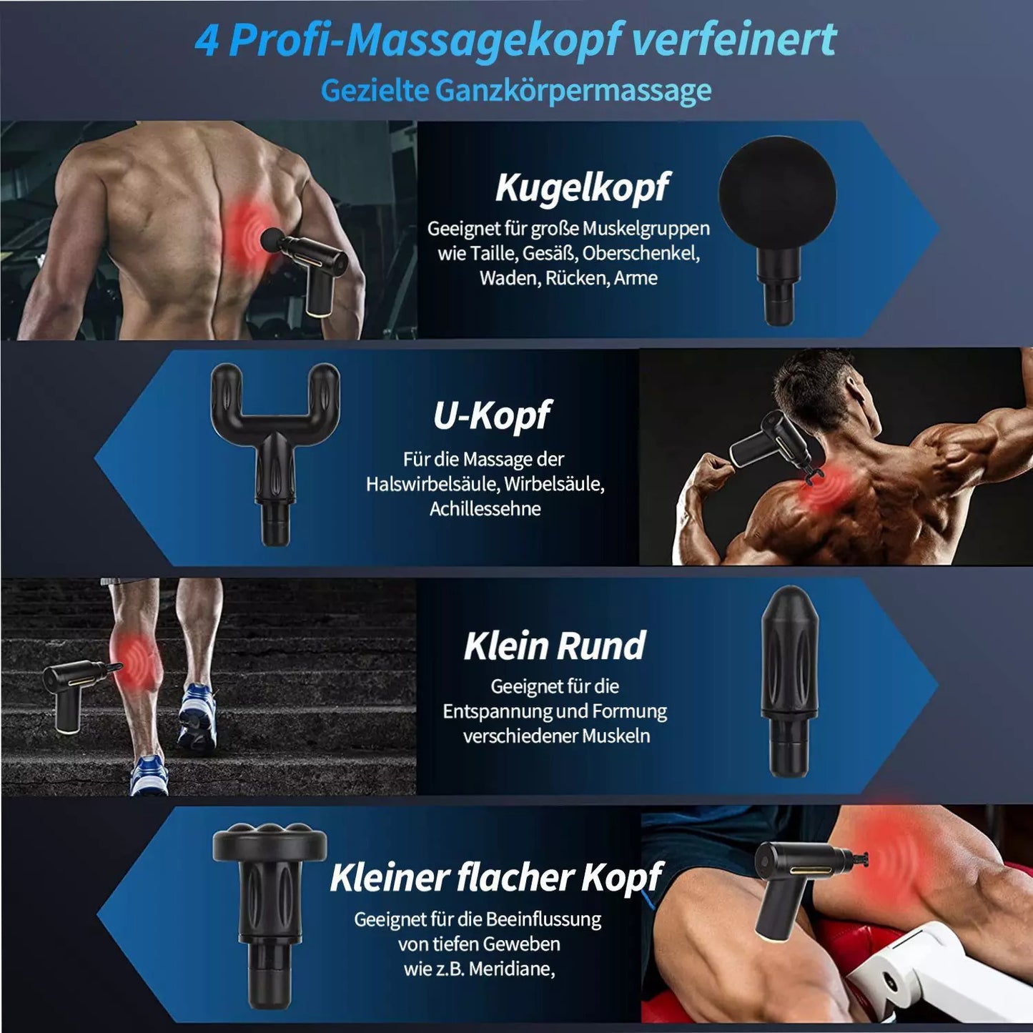 Massage Gun Mini, Muscle Massager Portable 35DB Ultra Quiet 6 Modes