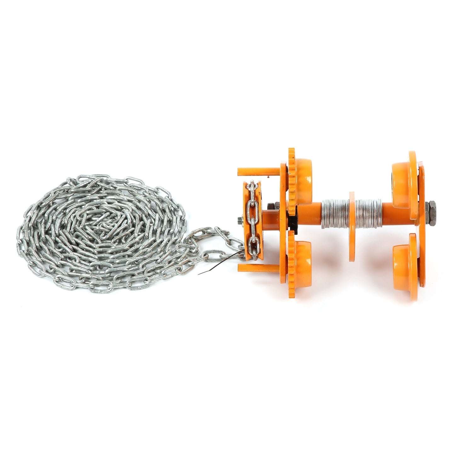Manual Trolley Heavy Duty Push Beam Roller with 3Meters Chain Mechanical Equipment