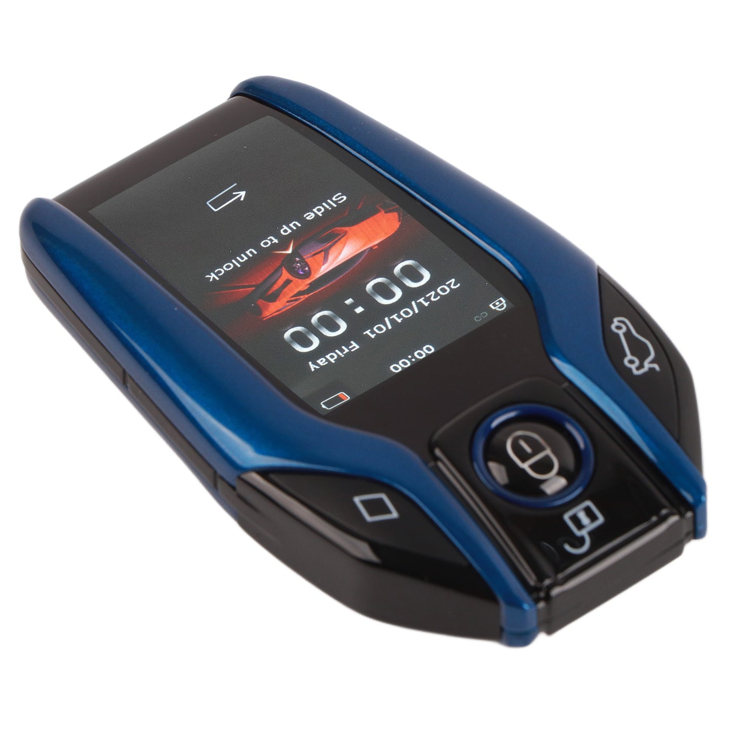 Universal TK800+ LCD Touch Screen Smart Key Remote Keyless Entry for All Start Stop Engine Button Models Blue