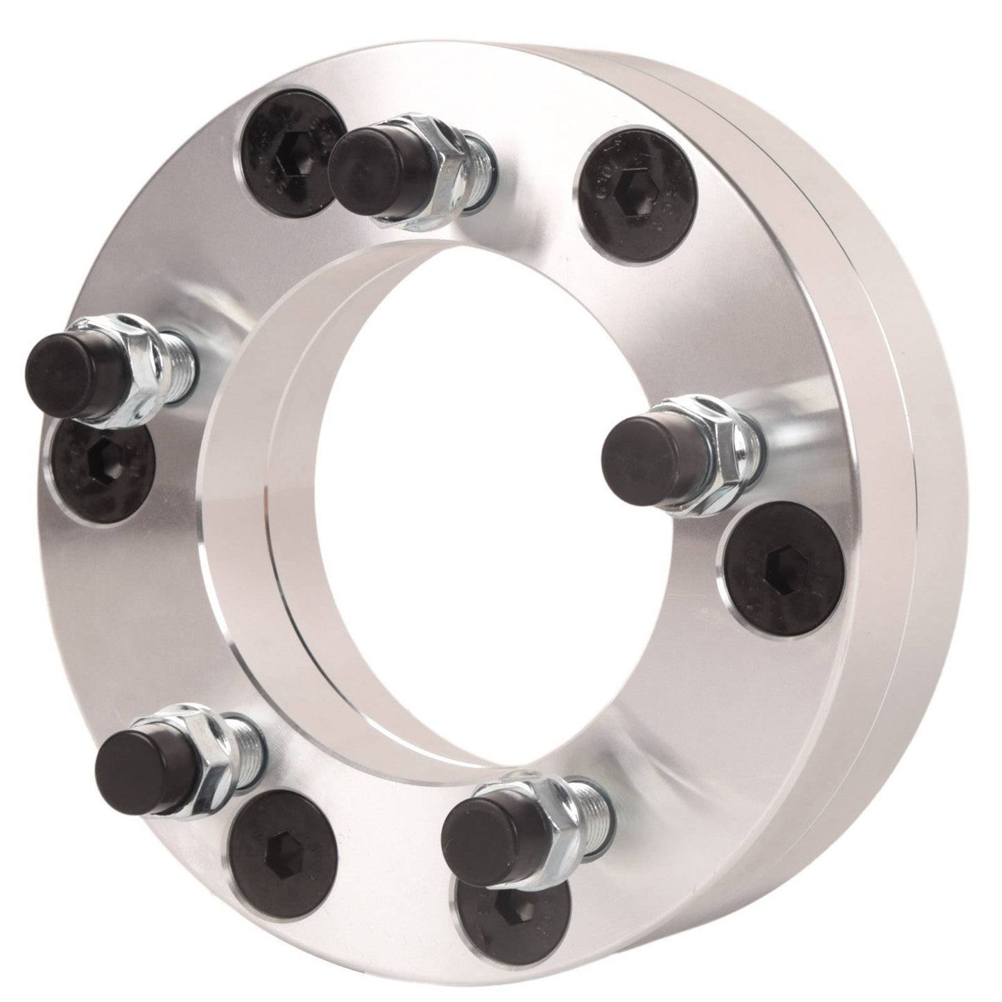 4x 6x5.5 To 5x5 Wheel Adapters 2'' Use 5 Lug Wheels On 6 Lug Trucks M14x1.5