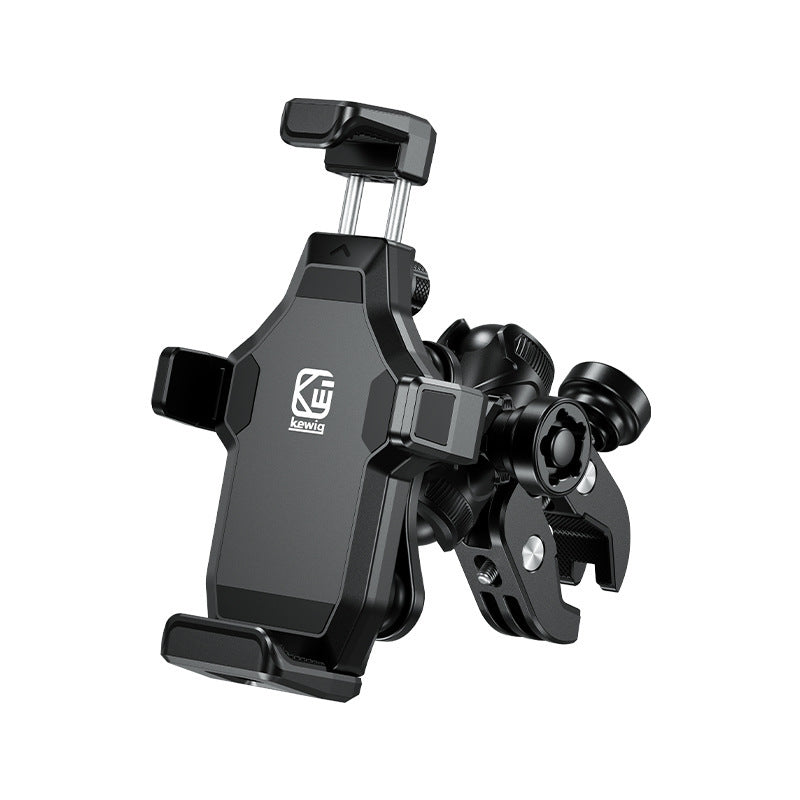 Motorcycle Mobile Phone Bracket Shock Absorption Anti-theft Outdoor Aluminum Alloy Navigation Holder