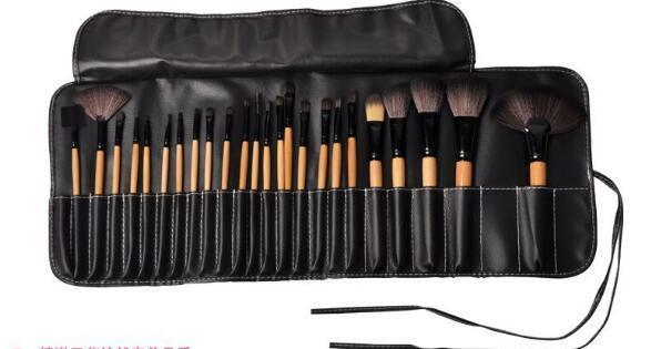 Coffret cadeau de 24 pinceaux de maquillage professionnels pour poudre à sourcils, fond de teint, ombres à paupières, outils de maquillage