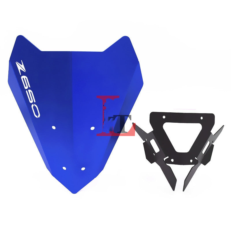 Modified front wind deflector with small hood