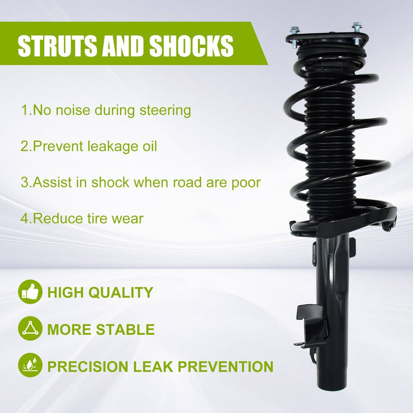 Set Front Complete Struts & Spring For 2004-2013 Mazda 3 2006-2010 MAZDA 5