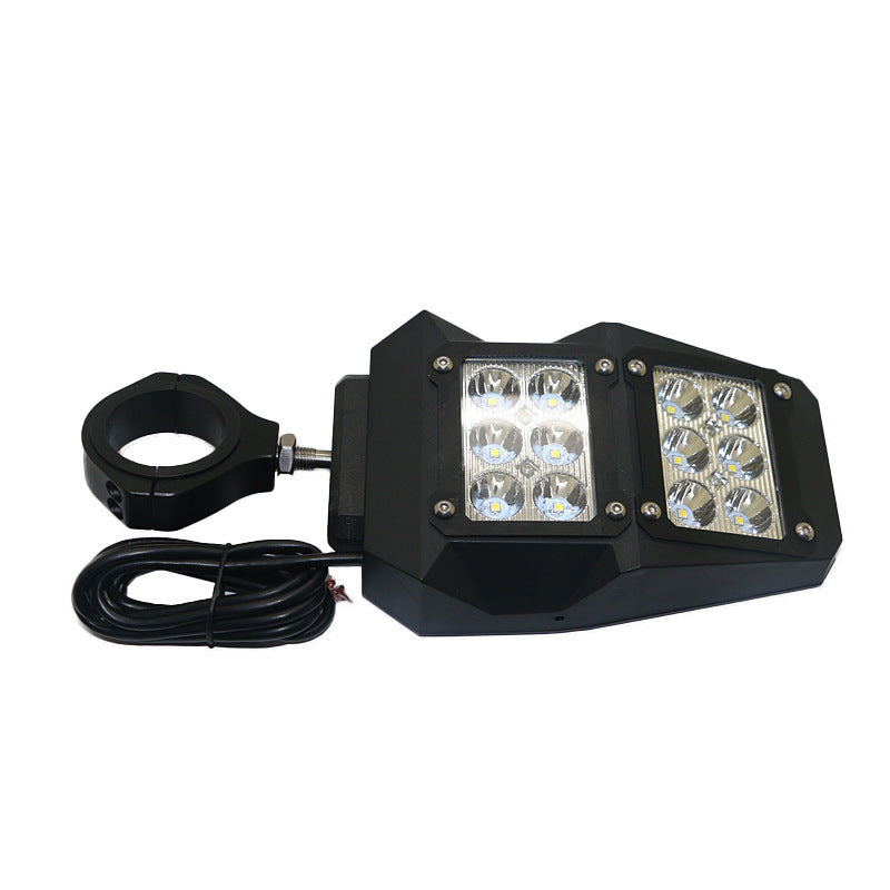 Illuminated three-color 1.75/2 inch reflector