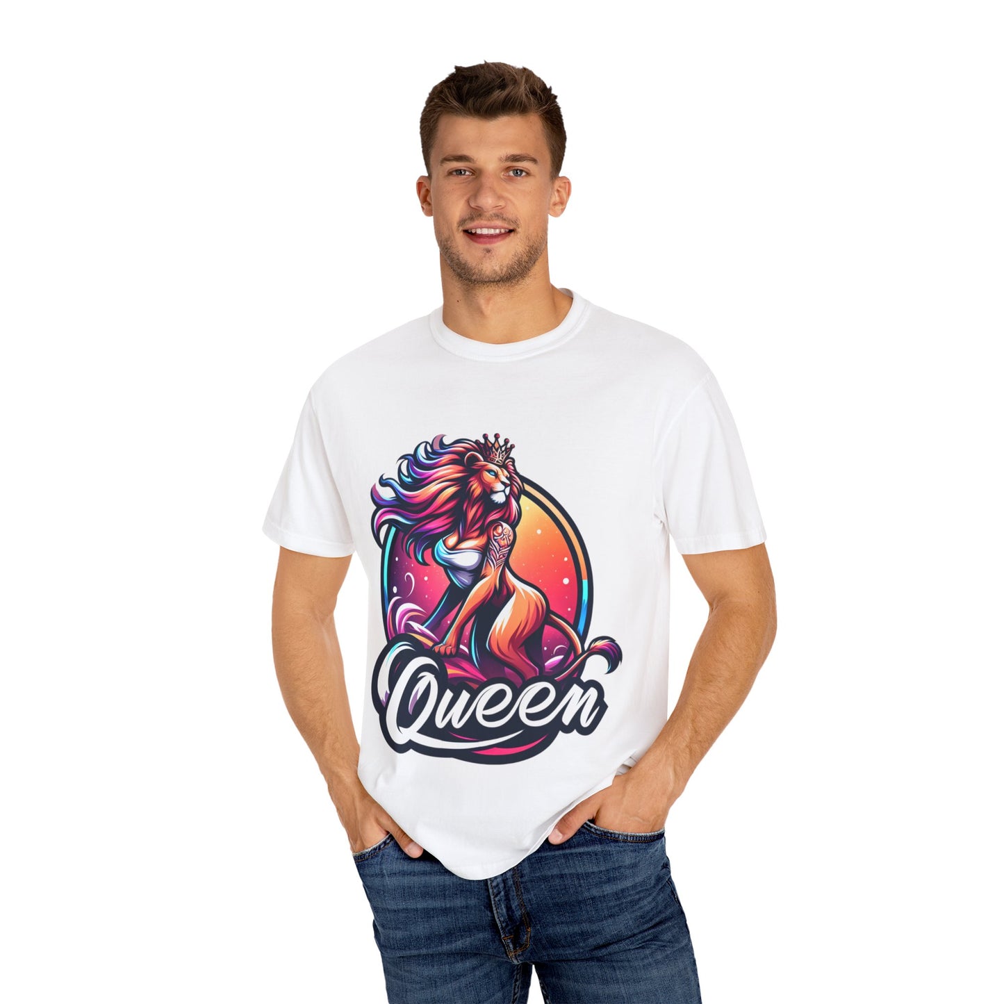 T-shirt unisexe teint en pièce